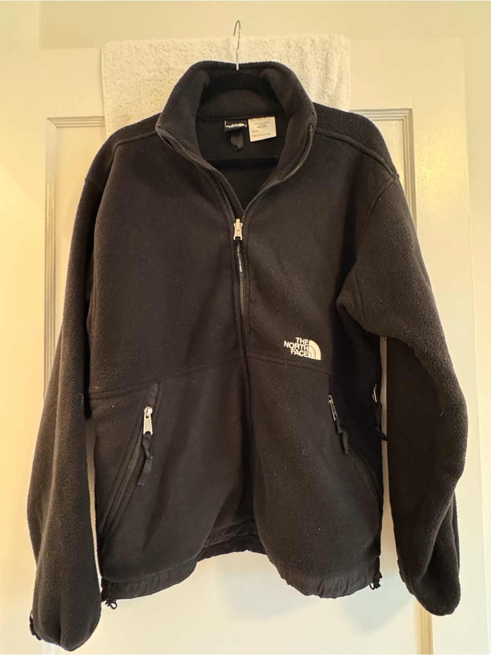 Vintage The North Face Black Fleece Jacket Women’s L Made in USA